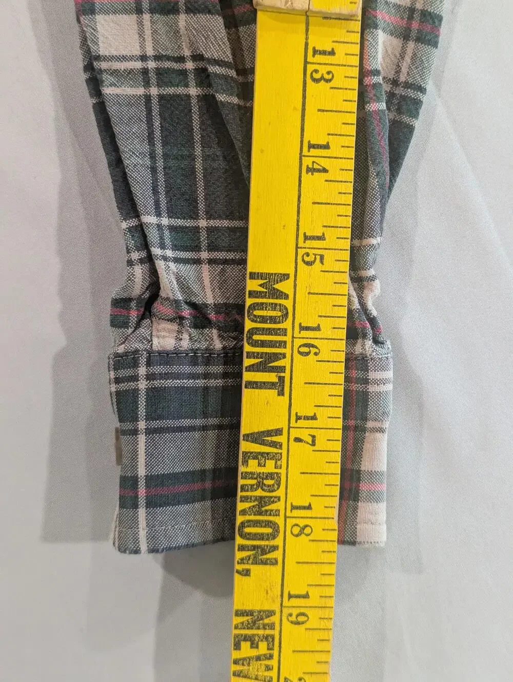 Cinch Shirt youth L Green Plaid Long Sleeve Western Flannel Button Up Casual